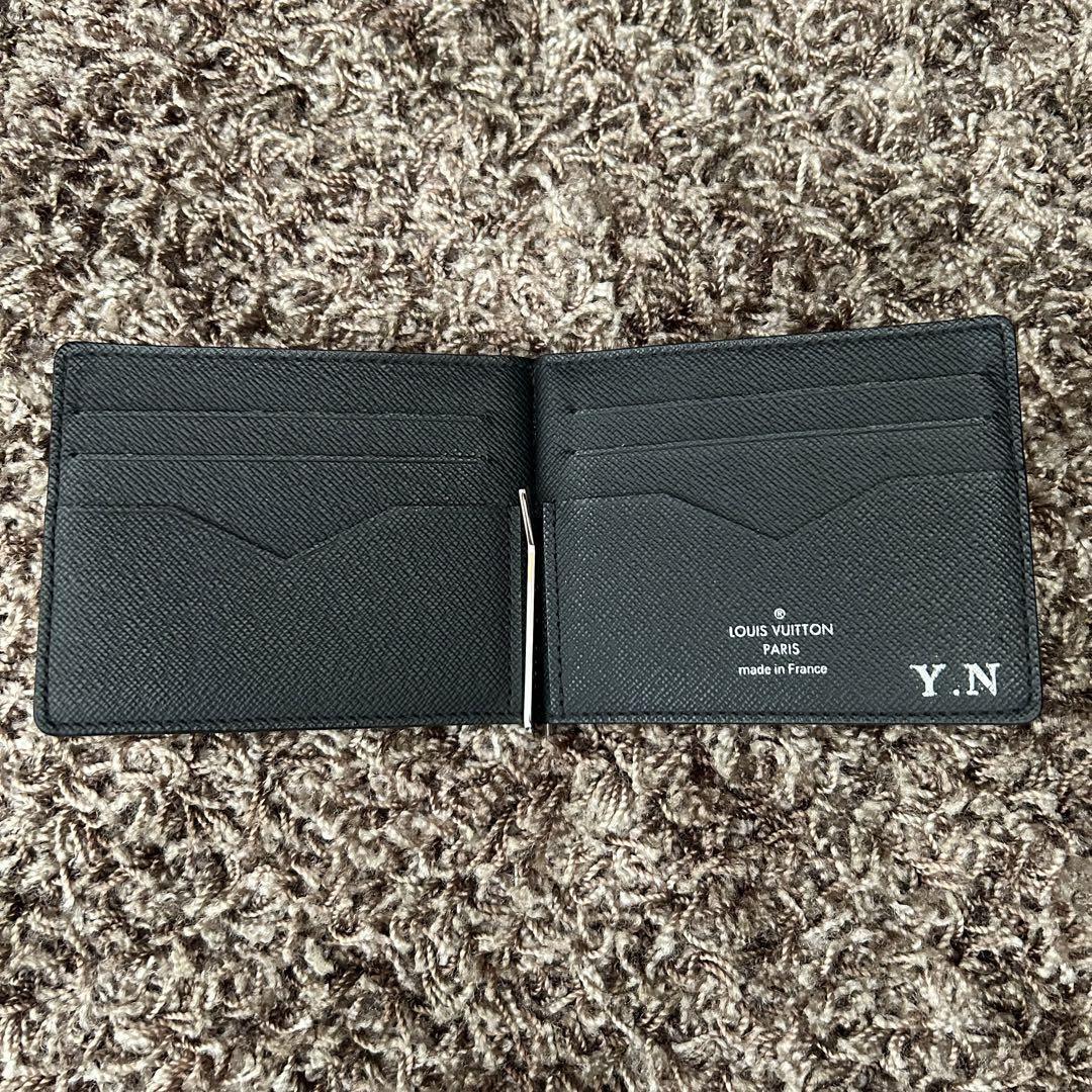 鑑定済 ルイヴィトン マネークリップ ポルトフォイユパンス タイガ アルドワーズ