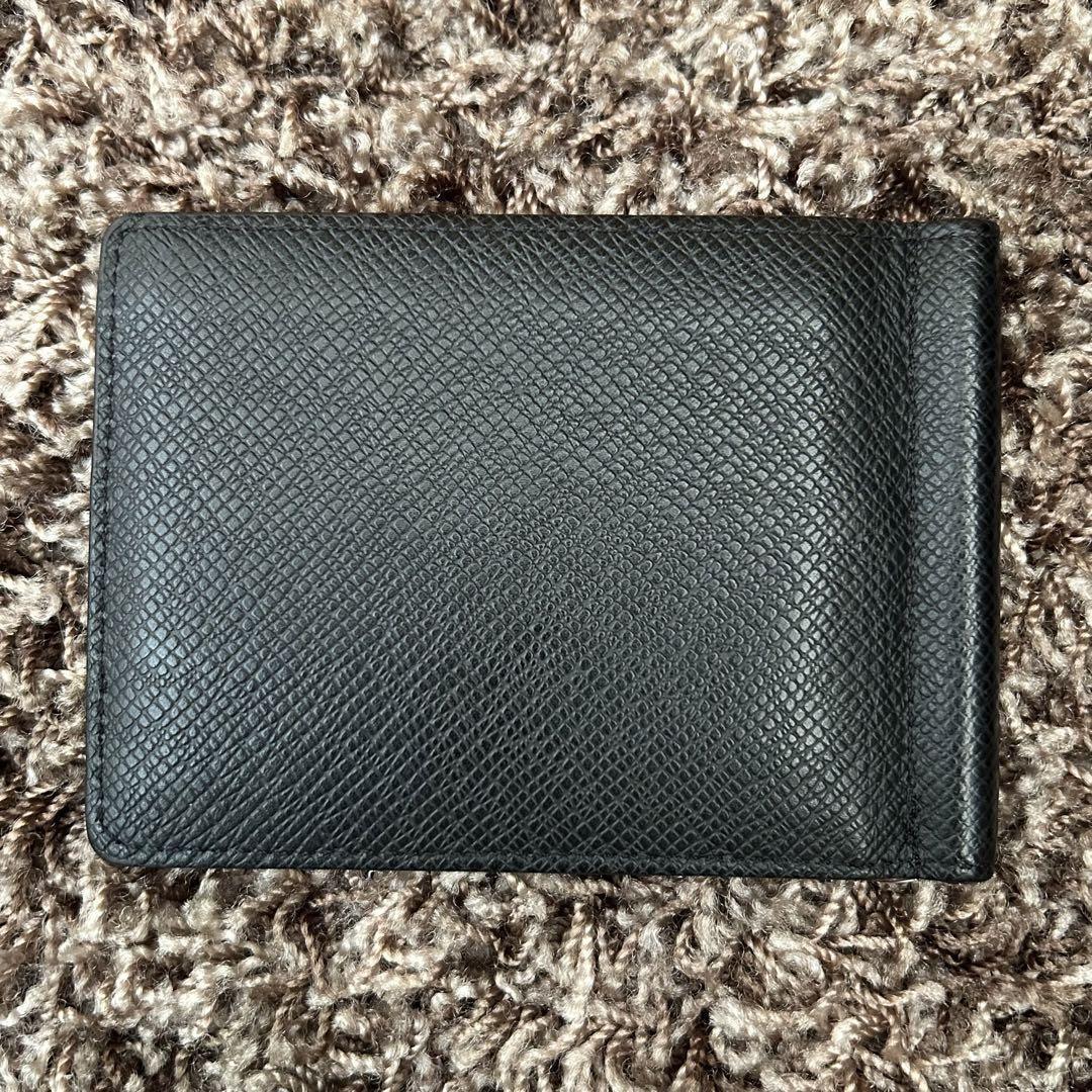 鑑定済 ルイヴィトン マネークリップ ポルトフォイユパンス タイガ アルドワーズ