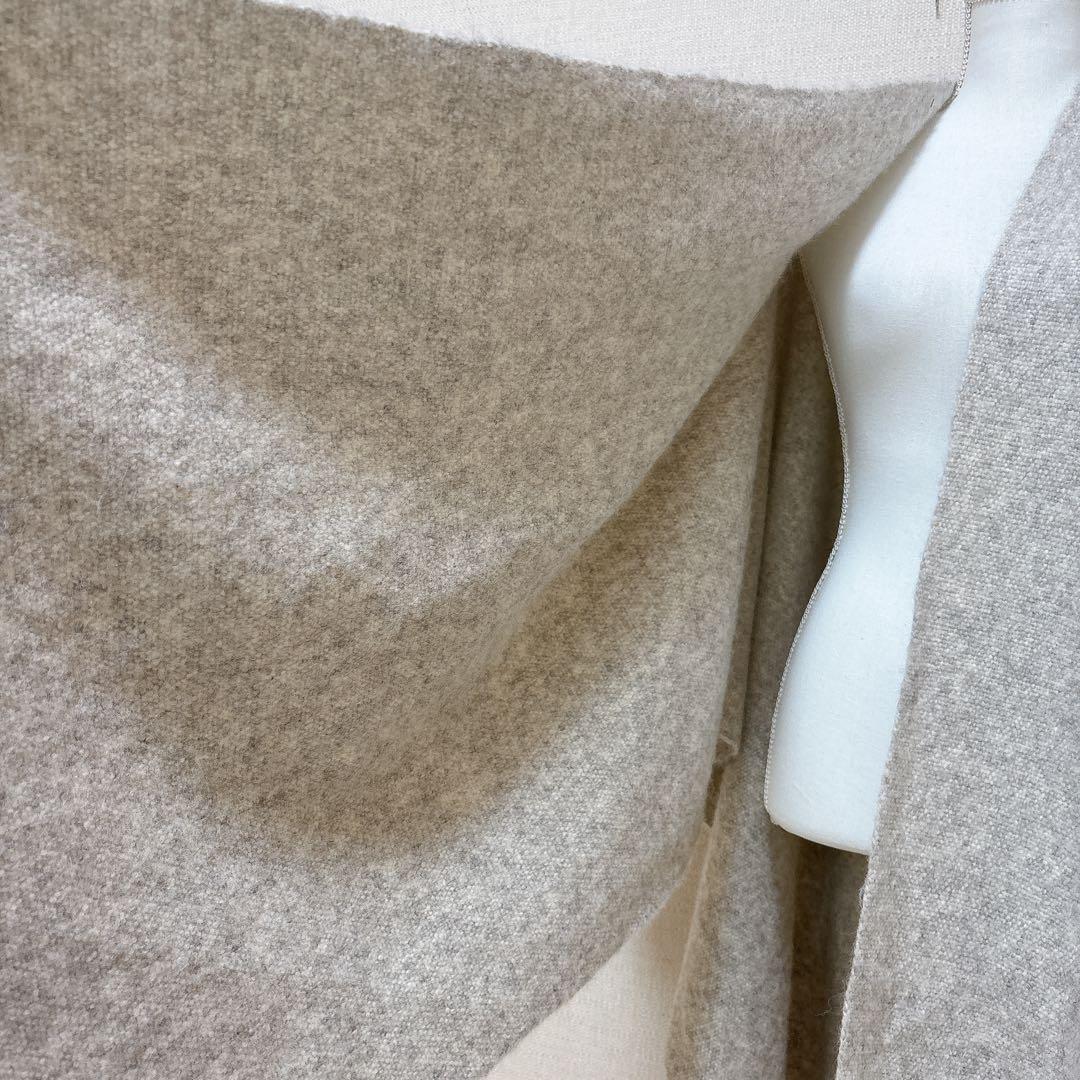 希少☆LAUREN MANOOGIAN　ウール ポンチョ ストール フリンジ