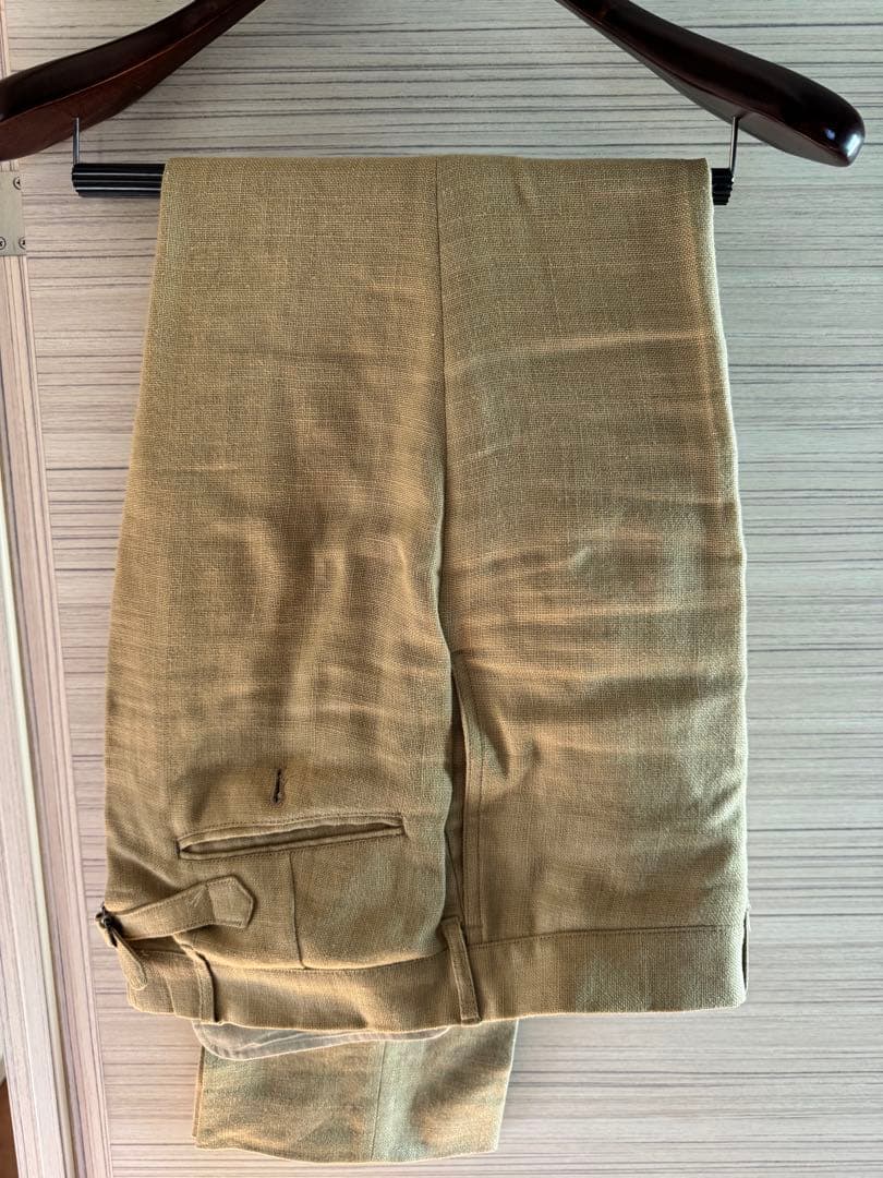 THE RUGGED CLOTHING 麻のビンテージ3ピーススーツMサイズ