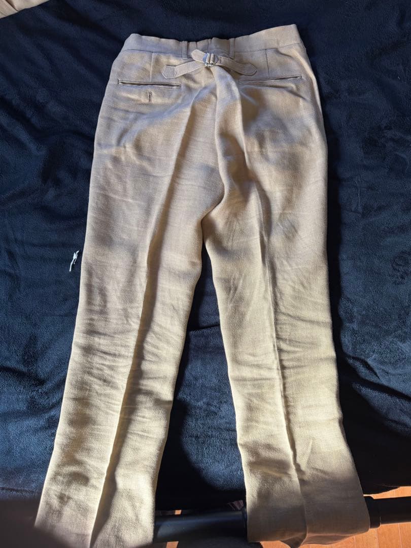 THE RUGGED CLOTHING 麻のビンテージ3ピーススーツMサイズ