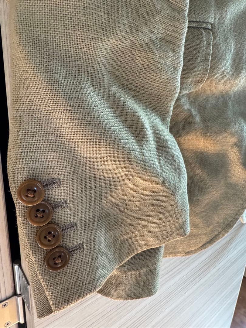 THE RUGGED CLOTHING 麻のビンテージ3ピーススーツMサイズ