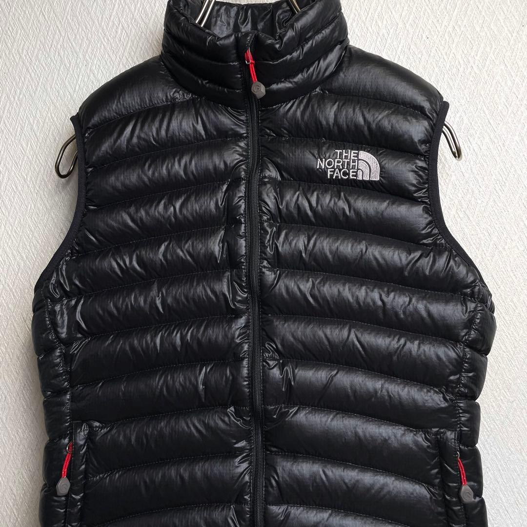 ノースフェイス ダウンベスト 軽量 ブラック 黒 レディース M