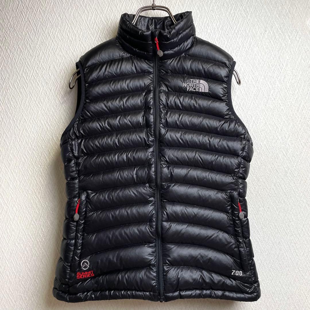 ノースフェイス ダウンベスト 軽量 ブラック 黒 レディース M