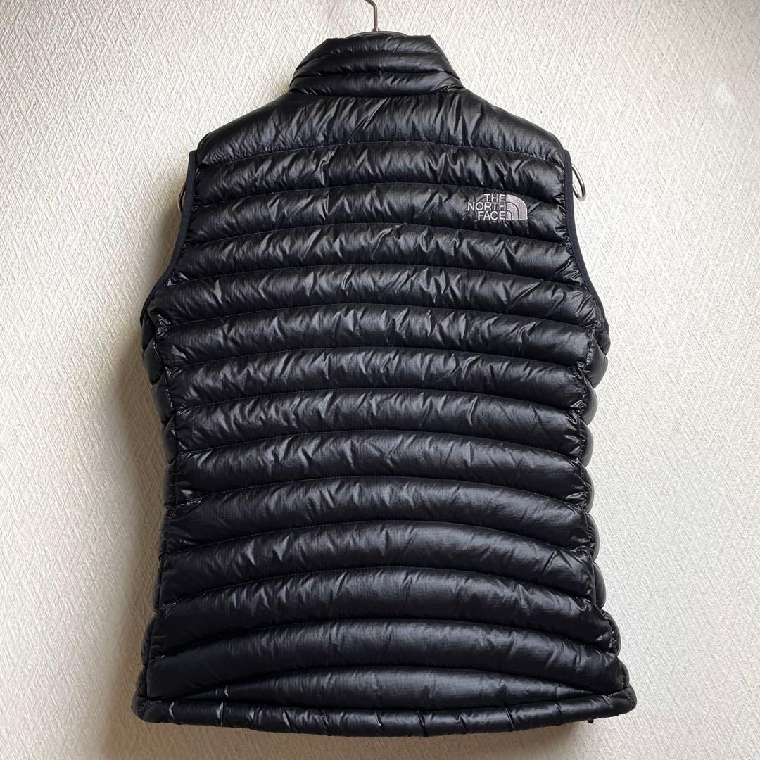 ノースフェイス ダウンベスト 軽量 ブラック 黒 レディース M