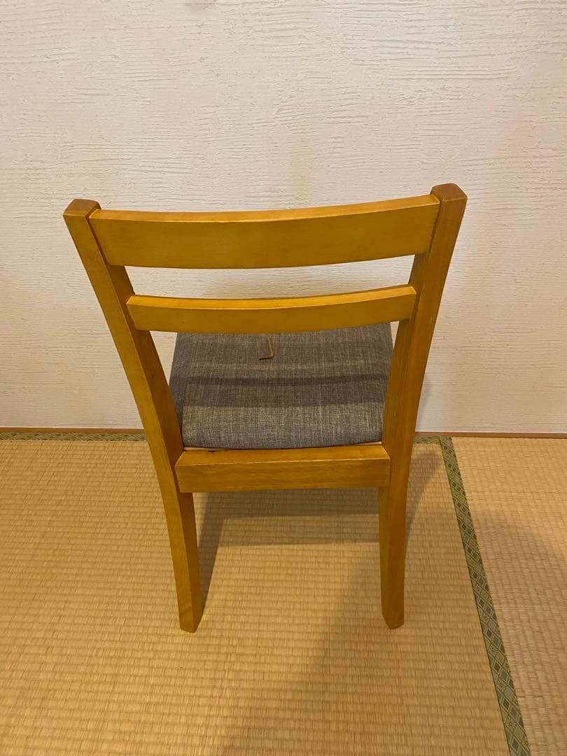 【訳あり品】木製 ダイニングチェア 食卓椅子　4脚セット