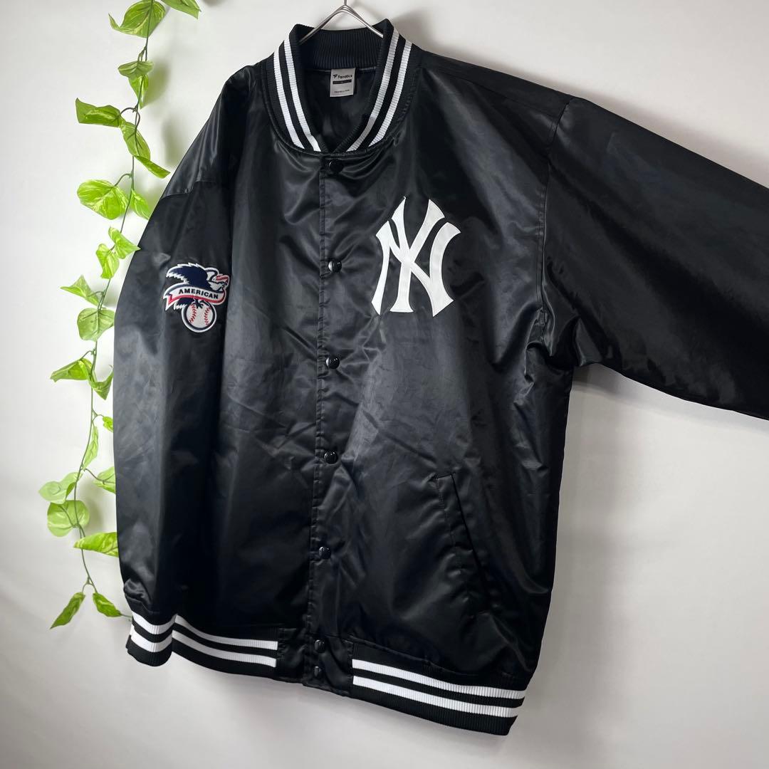 極美品✨2XL✨ニューヨークヤンキース MLB スタジャン 黒 ブラック