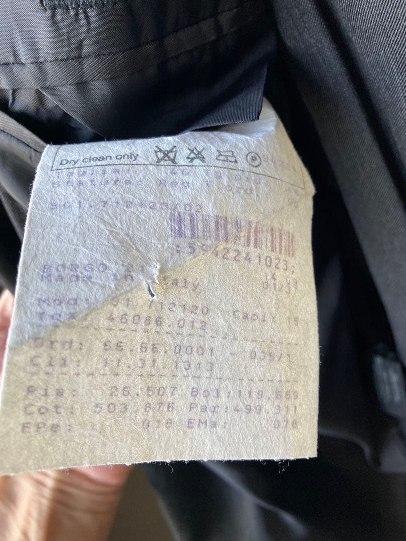 Giorgio Armani ダークグレー スーツ