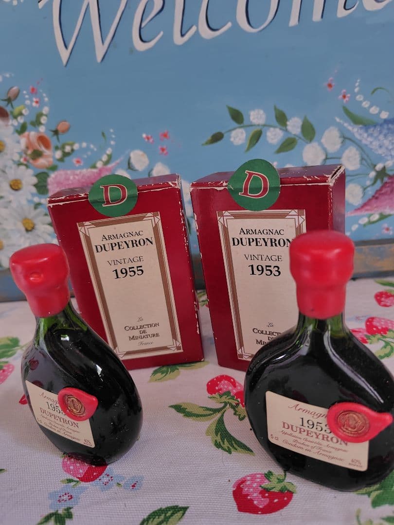 【貴重】デュペイロン　アルマニャック　1953年 1955年 50ml 専用箱付