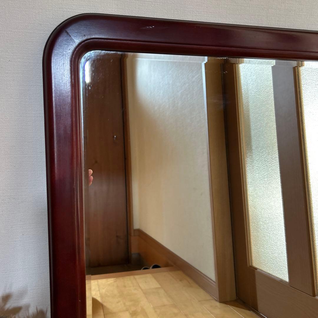 昭和レトロ！ヴィンテージ！オールドカリモク　ウォールミラー　カッコイイです！