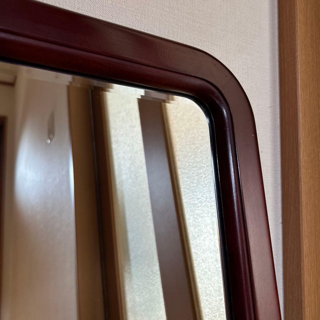 昭和レトロ！ヴィンテージ！オールドカリモク　ウォールミラー　カッコイイです！