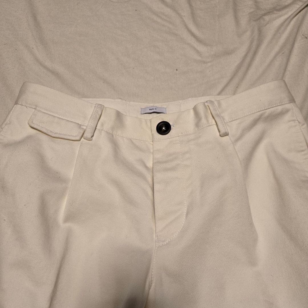 あきら】ホワイト　スラックス　BERWICH　PT01　BEAMS F