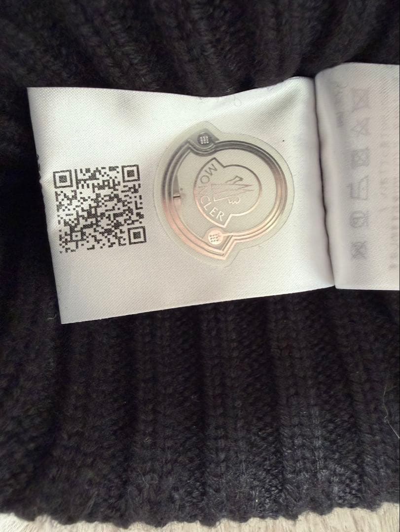 MONCLER モンクレール ニット帽 ビーニー ブラック 正規品