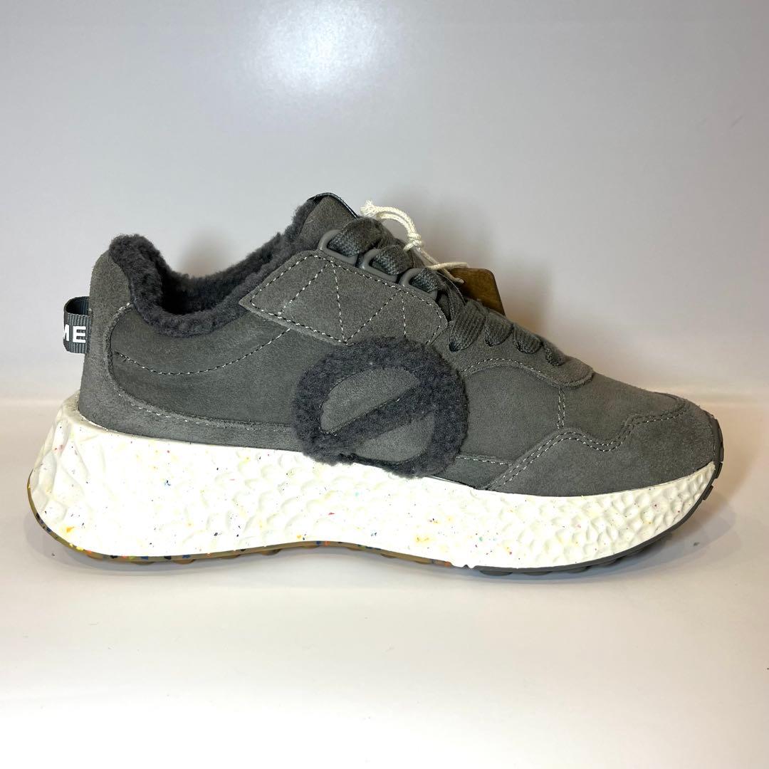 【今季モデル激安】NO NAME モコモコスニーカー厚底ヒール部分4.5cm