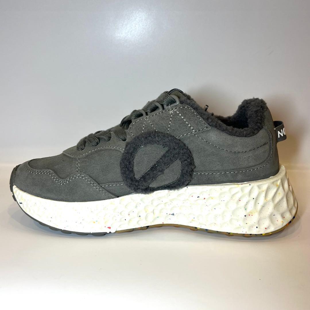 【今季モデル激安】NO NAME モコモコスニーカー厚底ヒール部分4.5cm