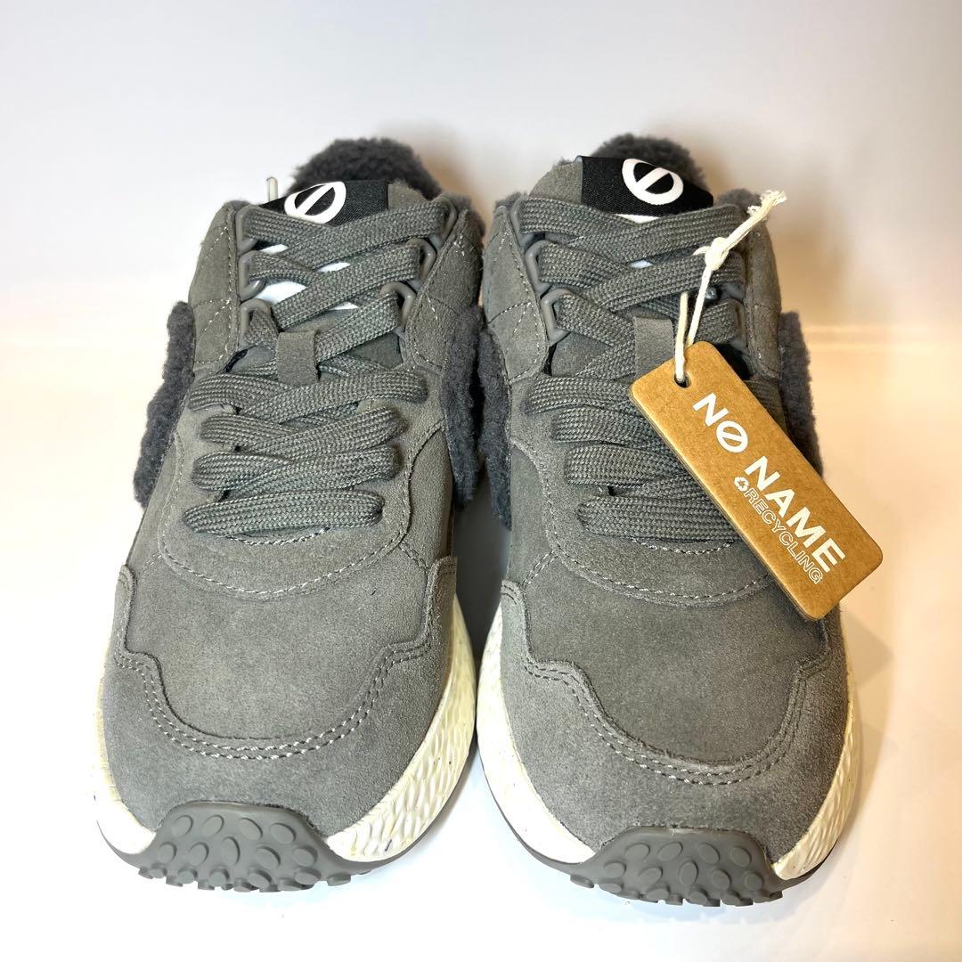 【今季モデル激安】NO NAME モコモコスニーカー厚底ヒール部分4.5cm