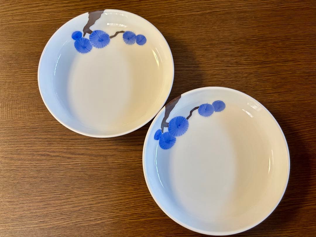 新品未使用 深川製磁 アルテプレート 松 2枚組 皿 食器 深川 宮内庁御用達