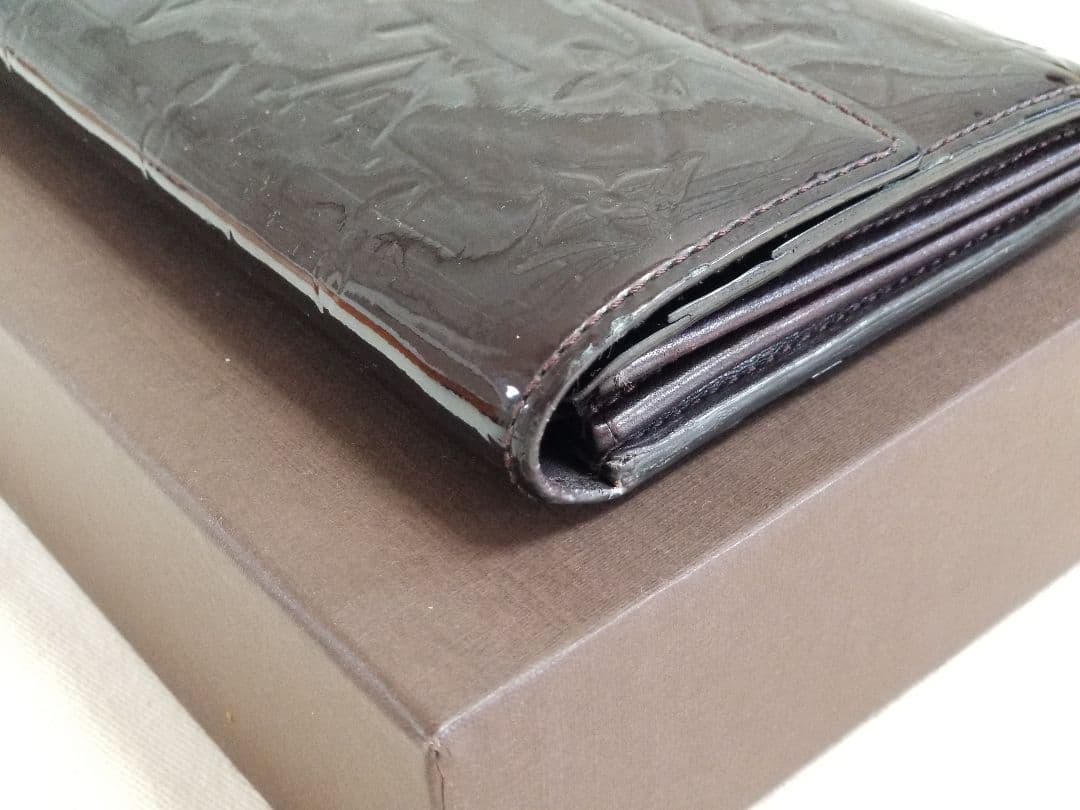 【美品】ルイヴィトン ヴェルニ ポルトフォイユ サラ 二つ折り 長財布
