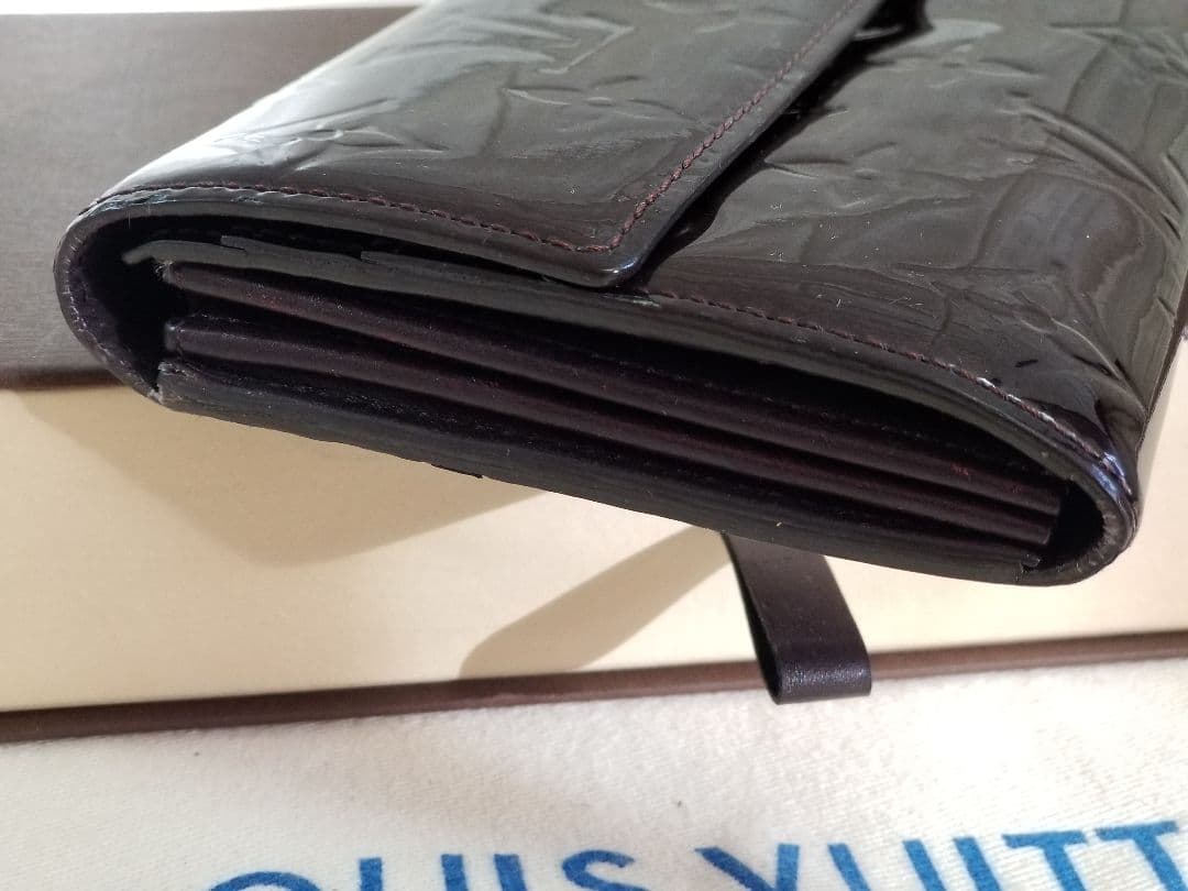 【美品】ルイヴィトン ヴェルニ ポルトフォイユ サラ 二つ折り 長財布