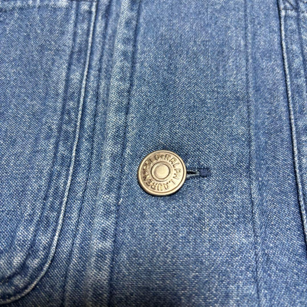 【稀少】 ラルフローレン ポロカントリー デニム カバーオール シャツ 美品