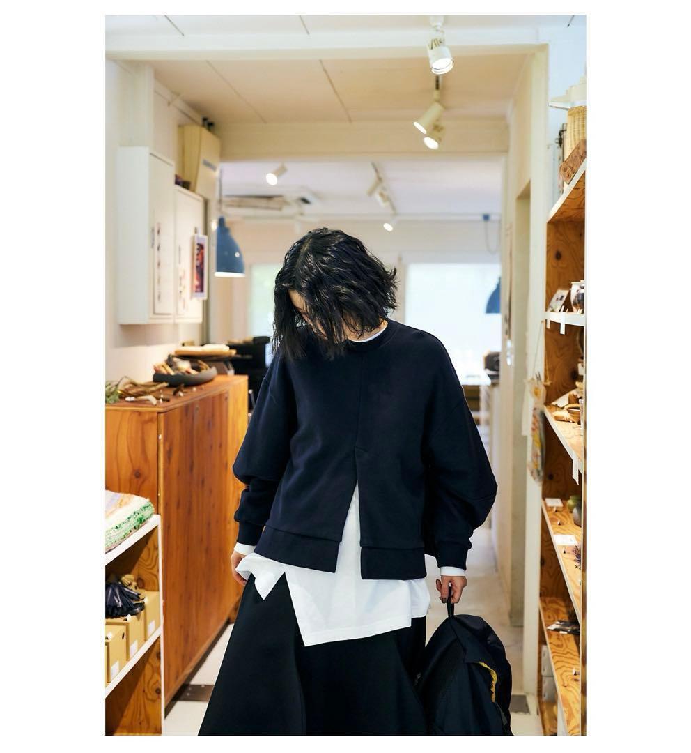 nagonstans ナゴンスタンス　フロントベンツプルオーバー　スウェット　M