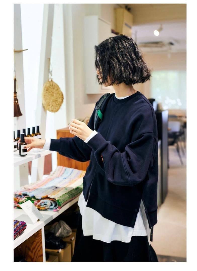 nagonstans ナゴンスタンス　フロントベンツプルオーバー　スウェット　M