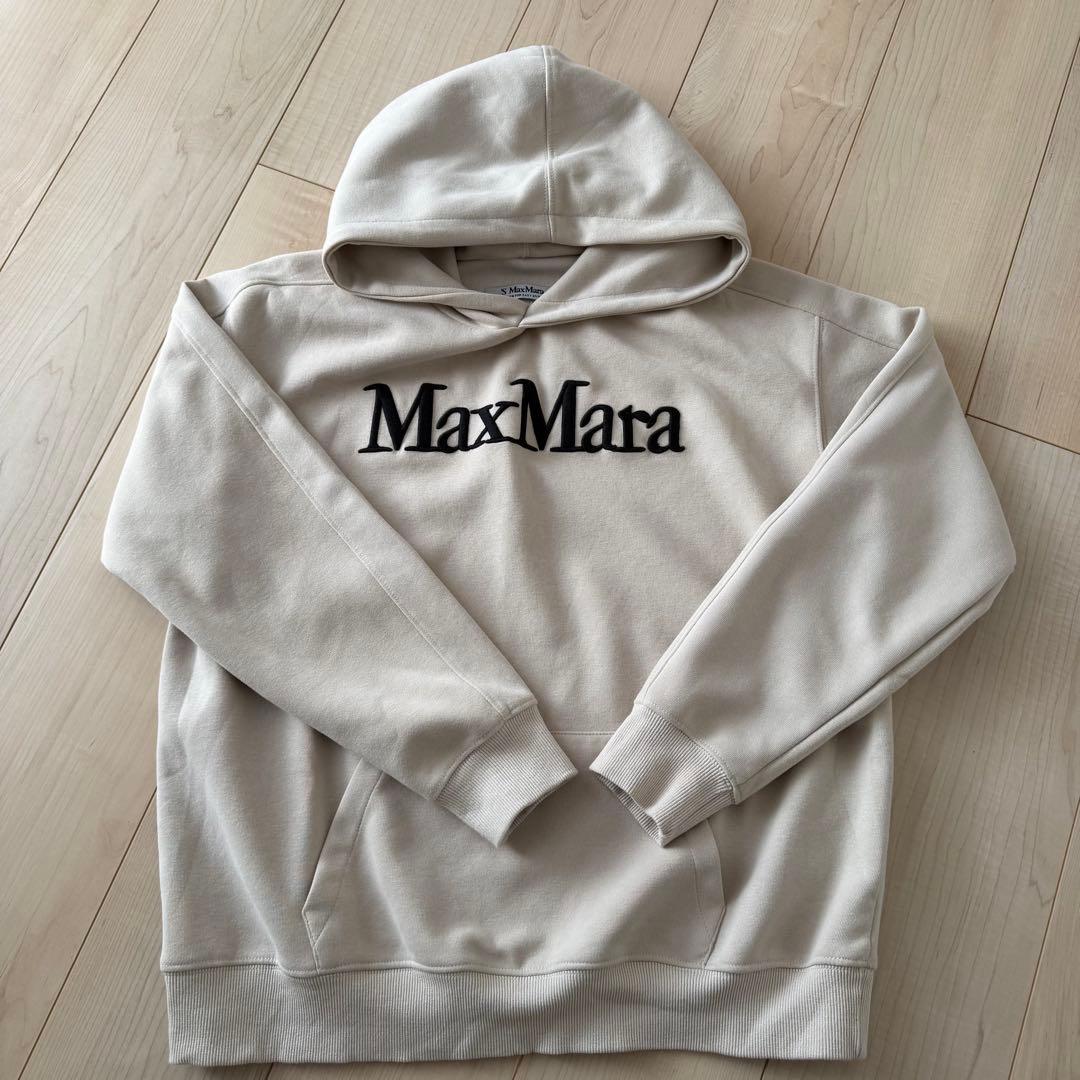 ♡*様 'S MAX MARA　エスマックスマーラ　ロゴ刺繍 フーディー パーカ