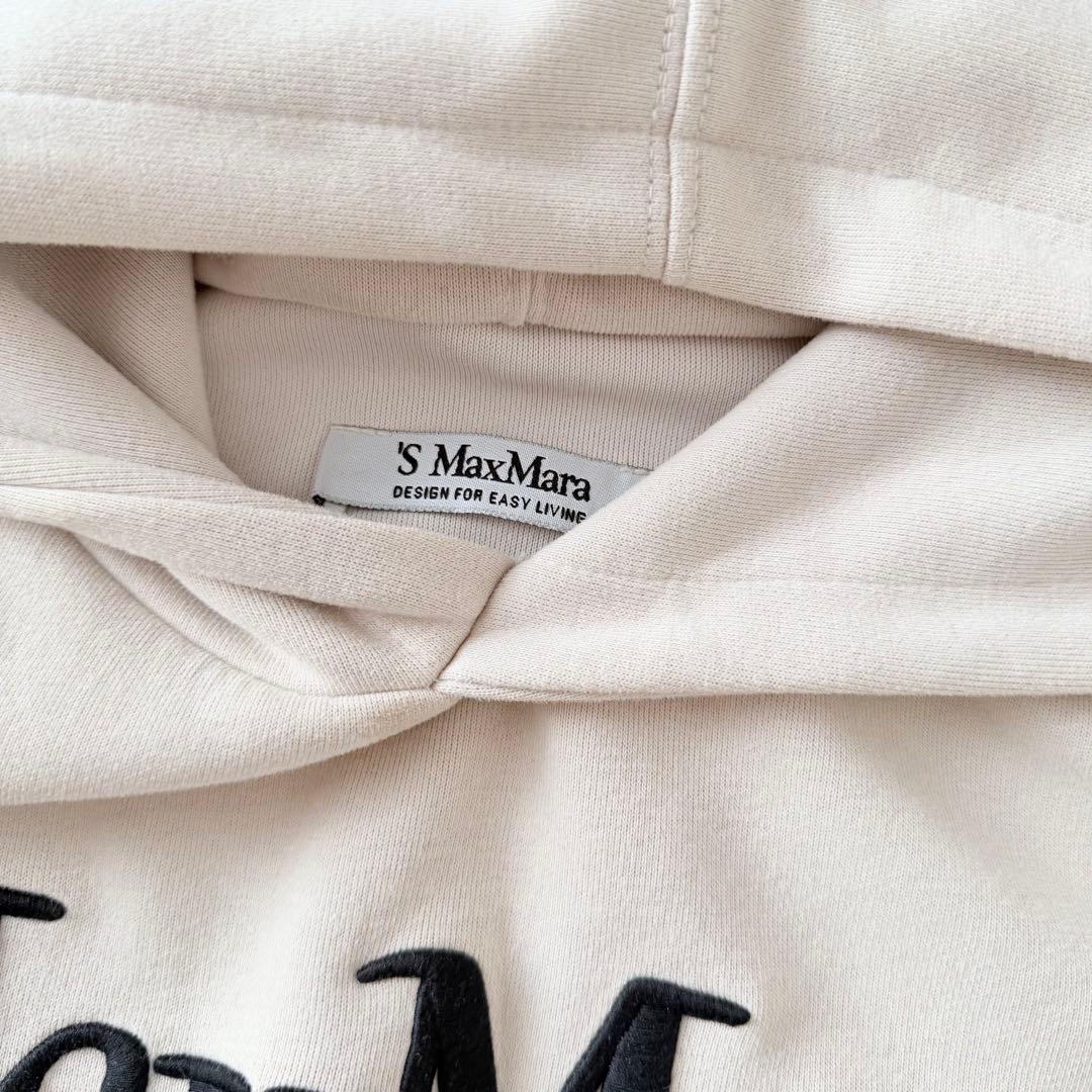 ♡*様 'S MAX MARA　エスマックスマーラ　ロゴ刺繍 フーディー パーカ