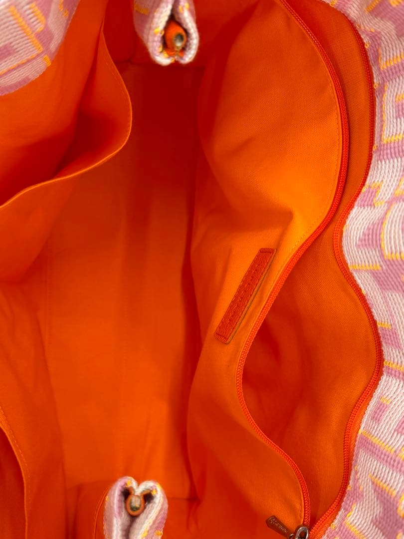 日*1様 LONGCHAMP ロンシャン ロゾ トートバッグ オレンジ ピンク