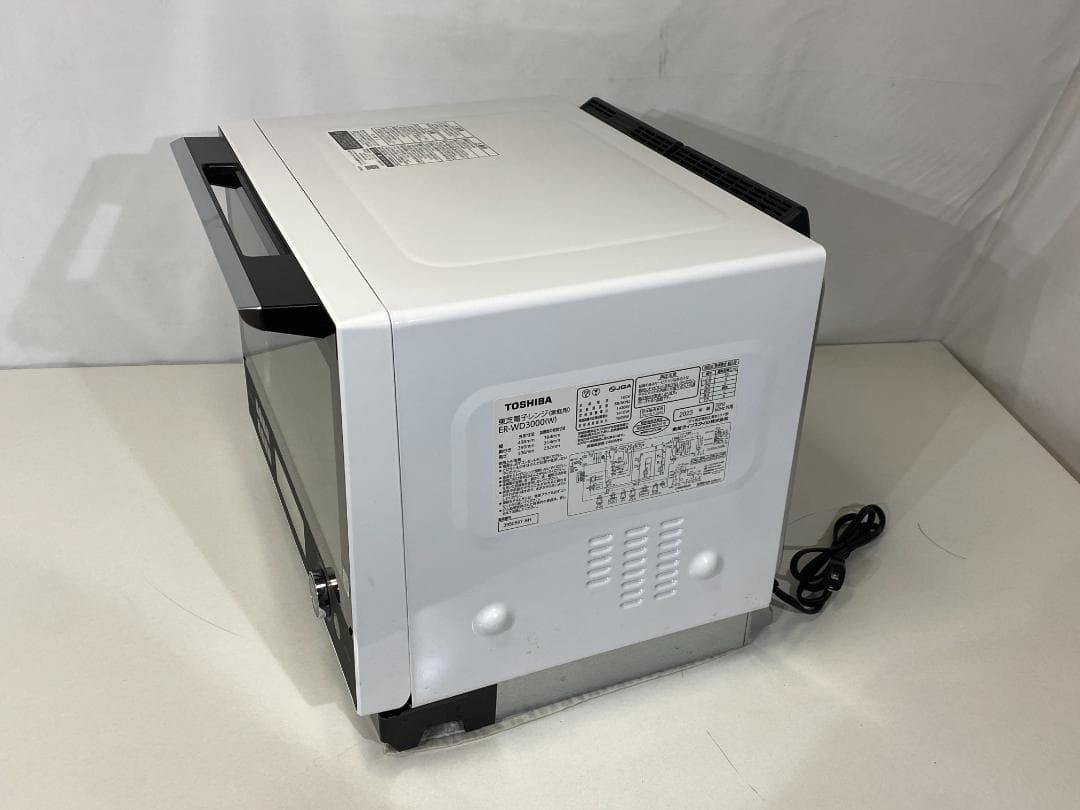 TOSHIBA オーブンレンジ石釜ドーム　ER-WD3000(W)　2023年製
