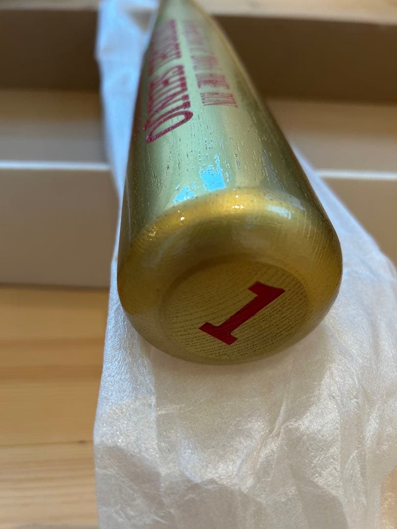 新庄剛志監督　200号記念　黄金　バット　ナンバー1