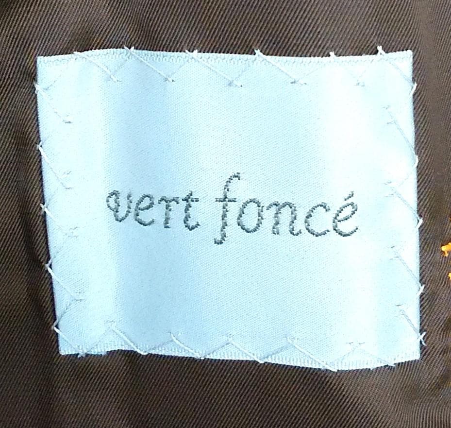 vertfonce’　毛皮　ファー　ロングコート　パターン付き　ロングコート