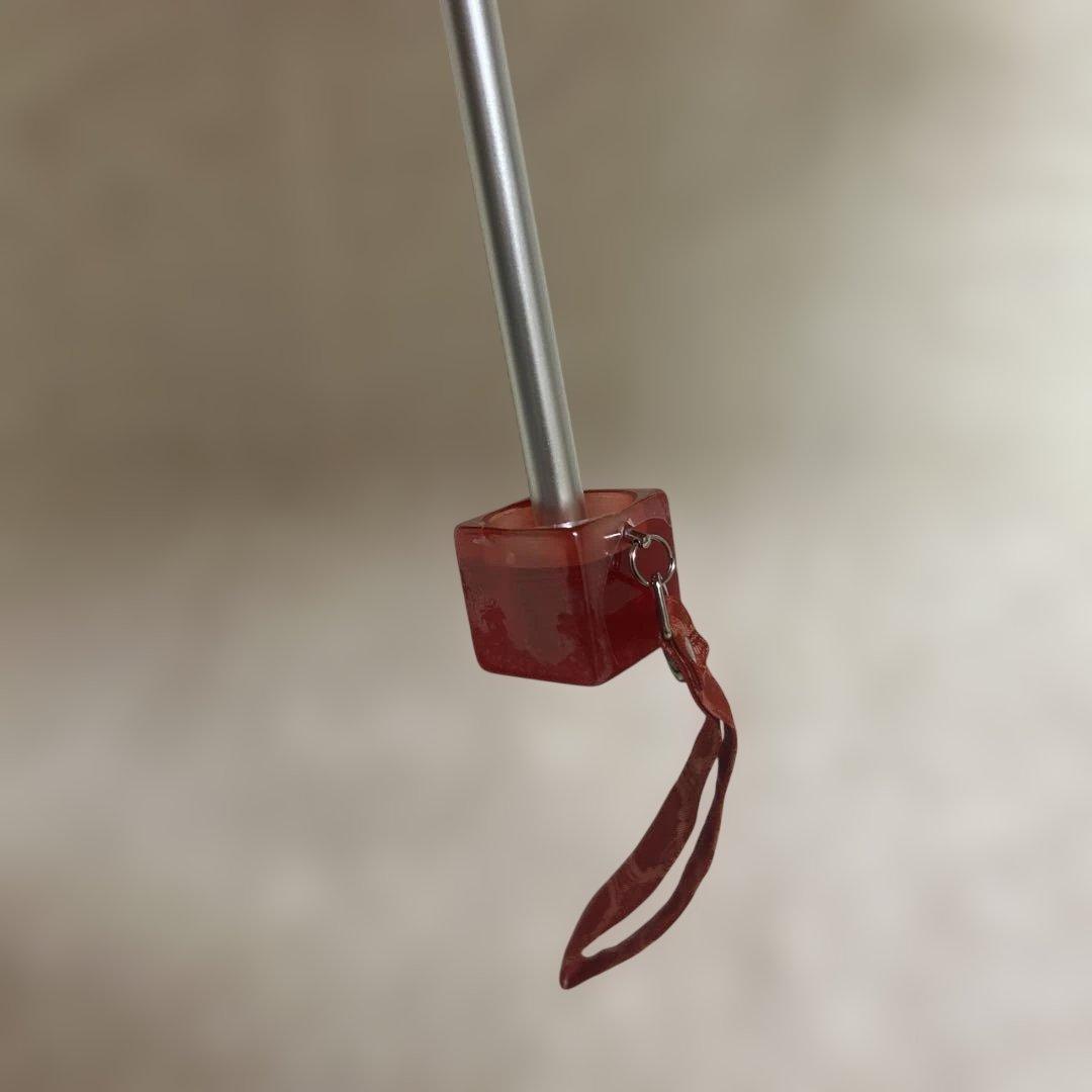 ✨未使用・タグ付き✨セリーヌ CELINE マカダム 総柄 折り畳み傘 ボルドー