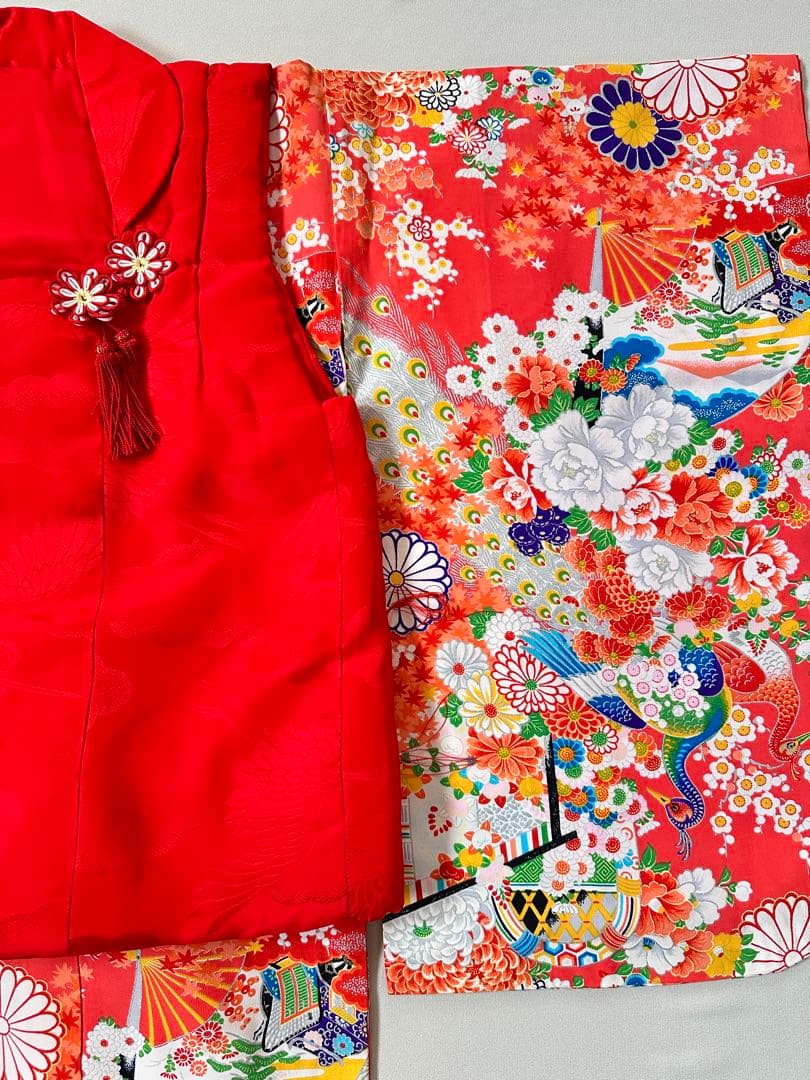 3歳　七五三　着物被布セット