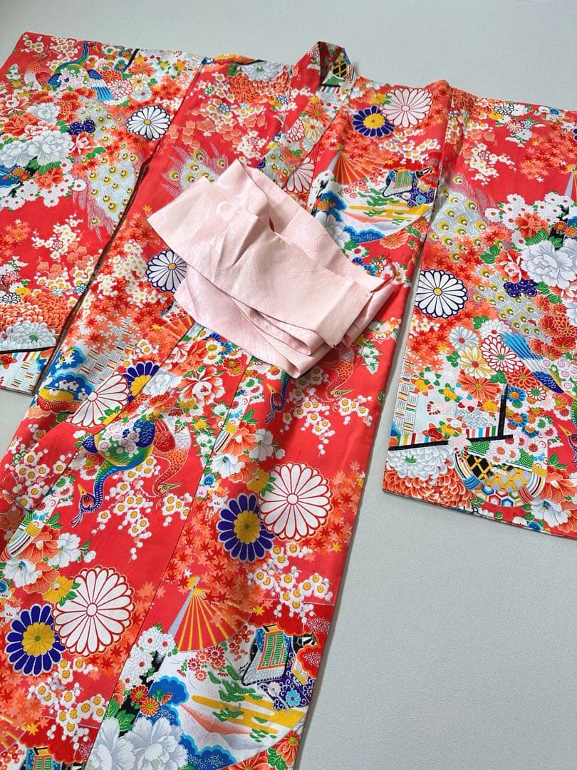 3歳　七五三　着物被布セット