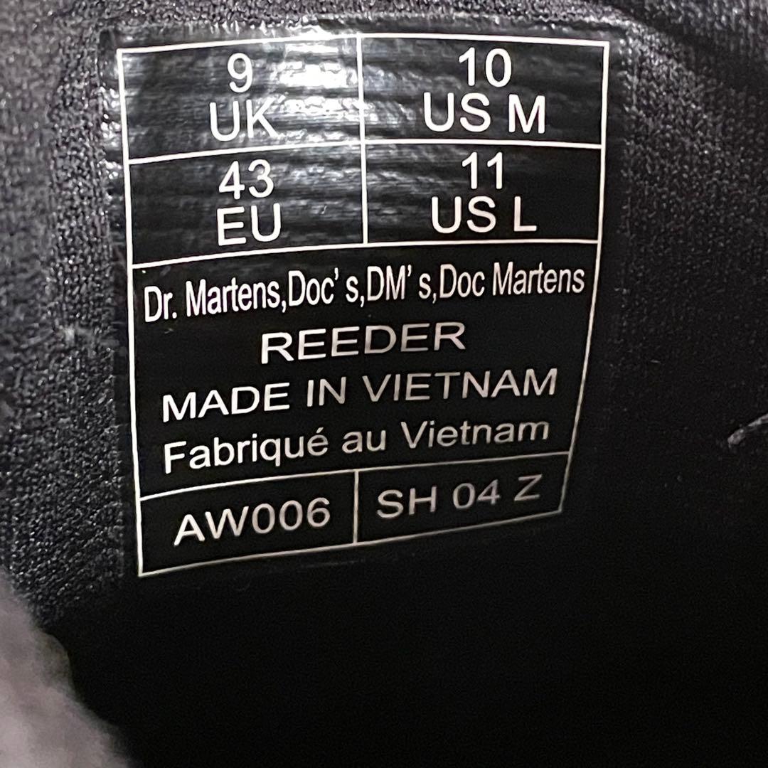 Dr.Martensドクターマーチン REEDER5 タイシューズ UK9