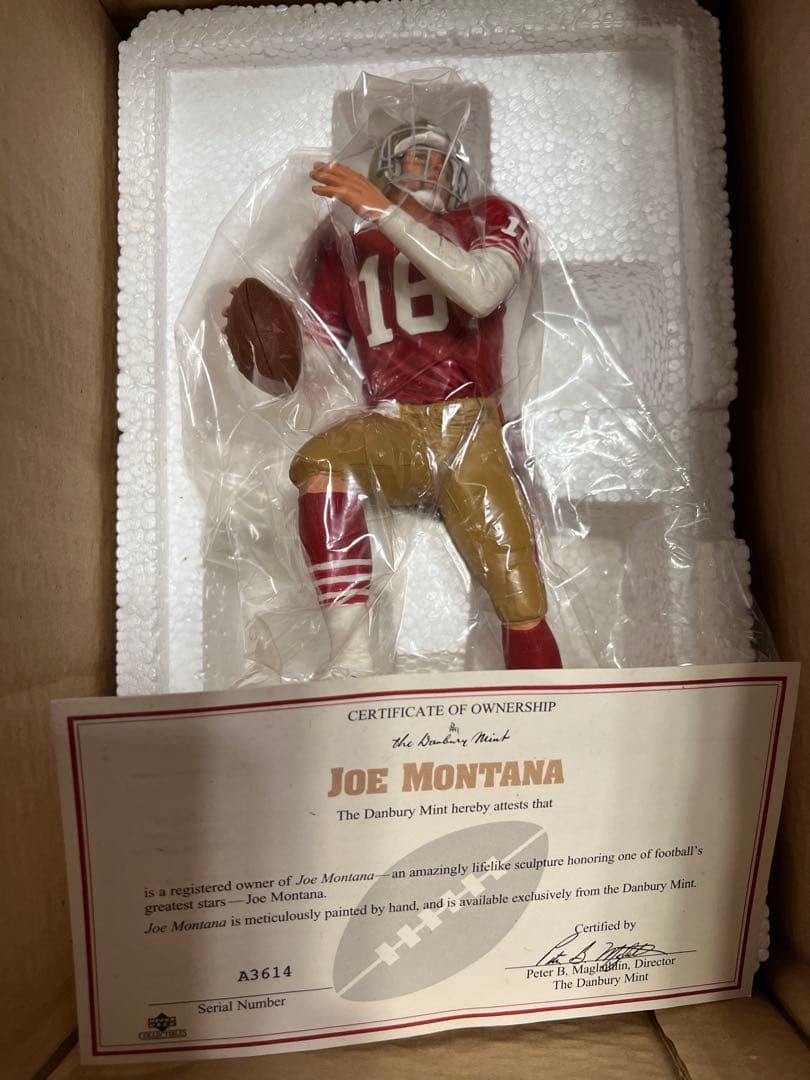 【超希少】ジョー・モンタナ NFL 49ers ※ダン バリーミント社フィギュア