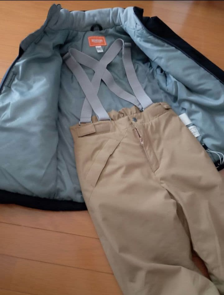 RESEEDA レセーダ　150　ブラック✕ベージュ　スキーウェア　スノーウェア