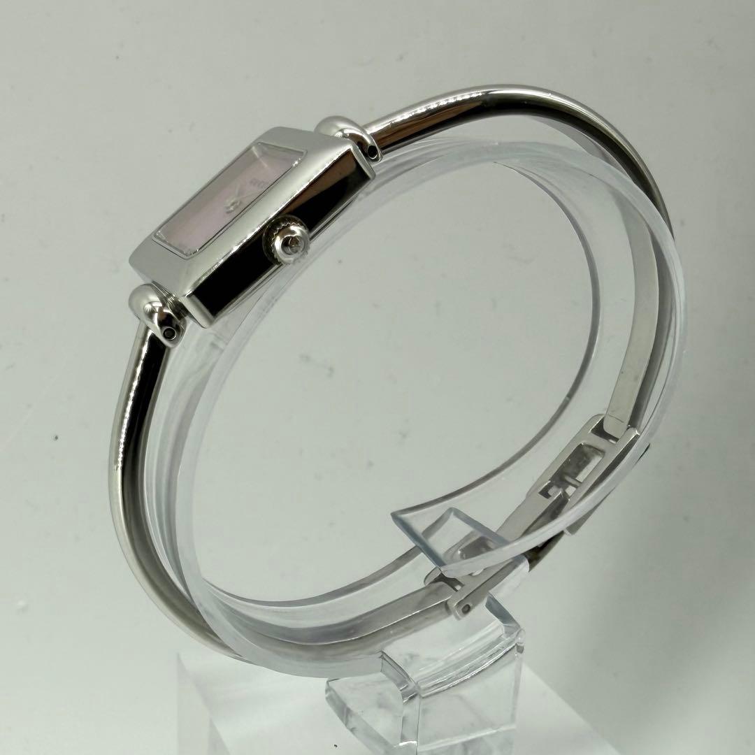 【稼働】グッチ 1900L 腕時計 ピンクシェル スイス製 バングルウォッチ