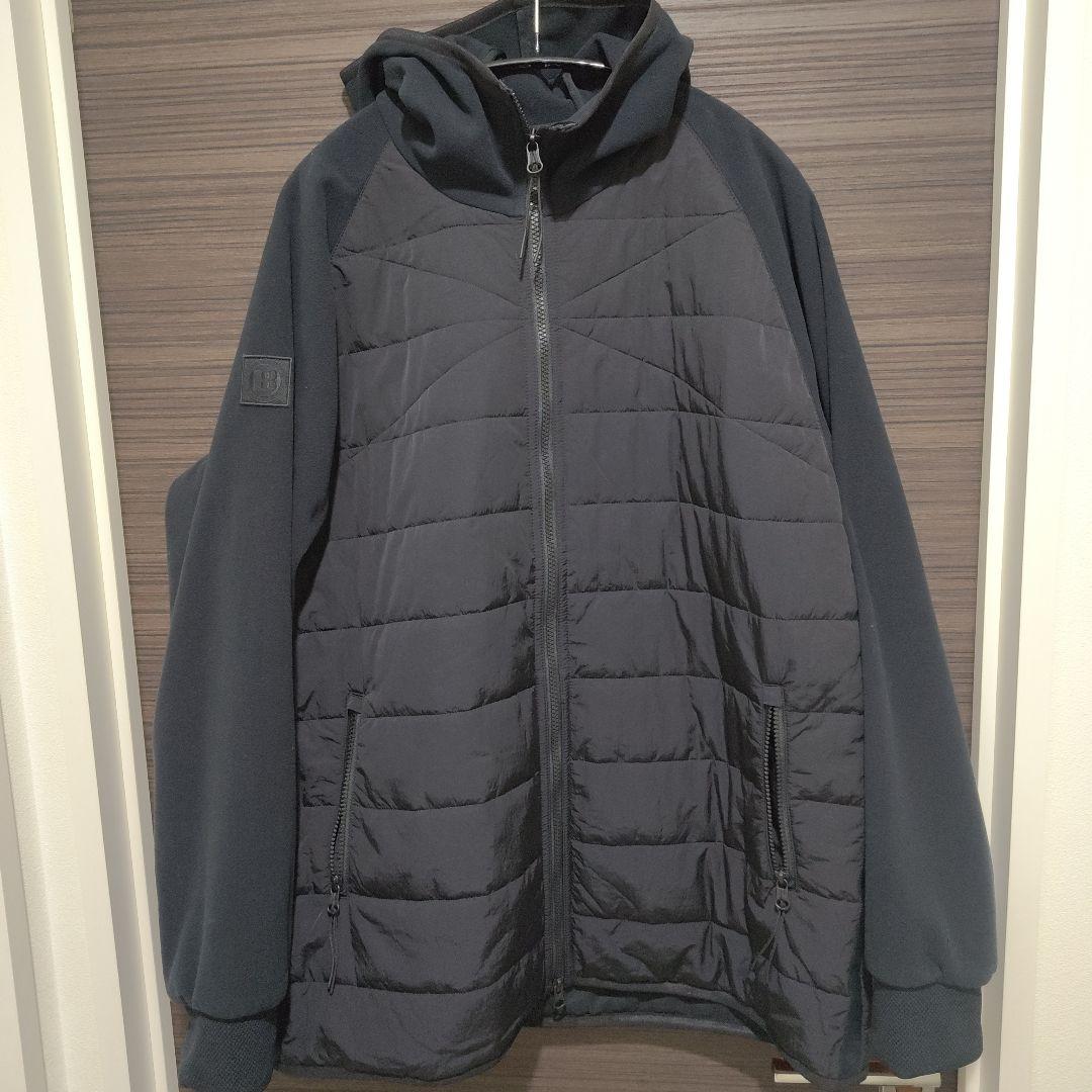 【BRIEFING】フード付きブラックジャケット サイズXL