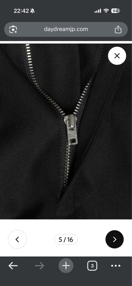 新作 Daydream Harbor Trousers S black