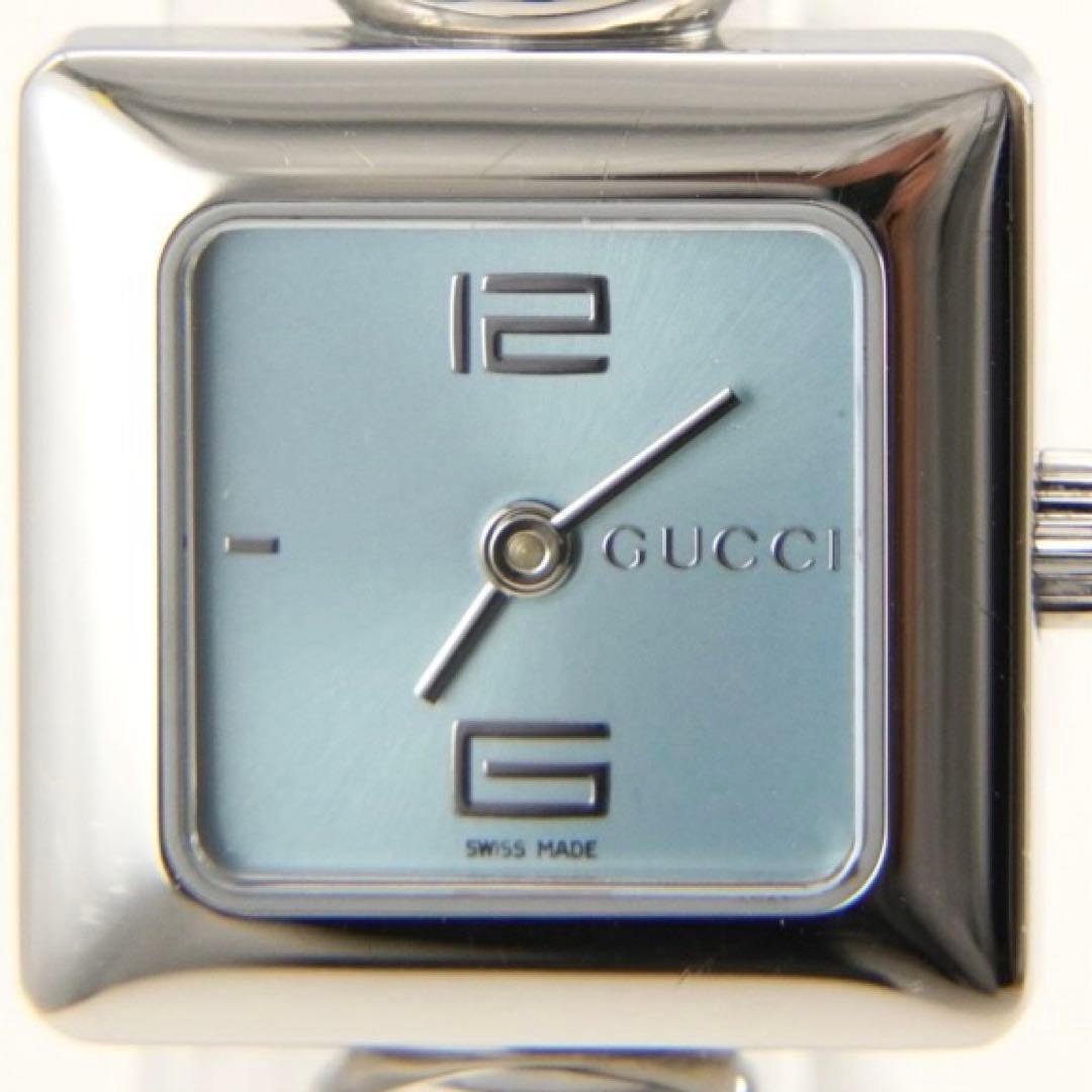 【新品電池•回路検査済】GUCCI グッチ 1900L ブルー文字盤 QZ腕時計