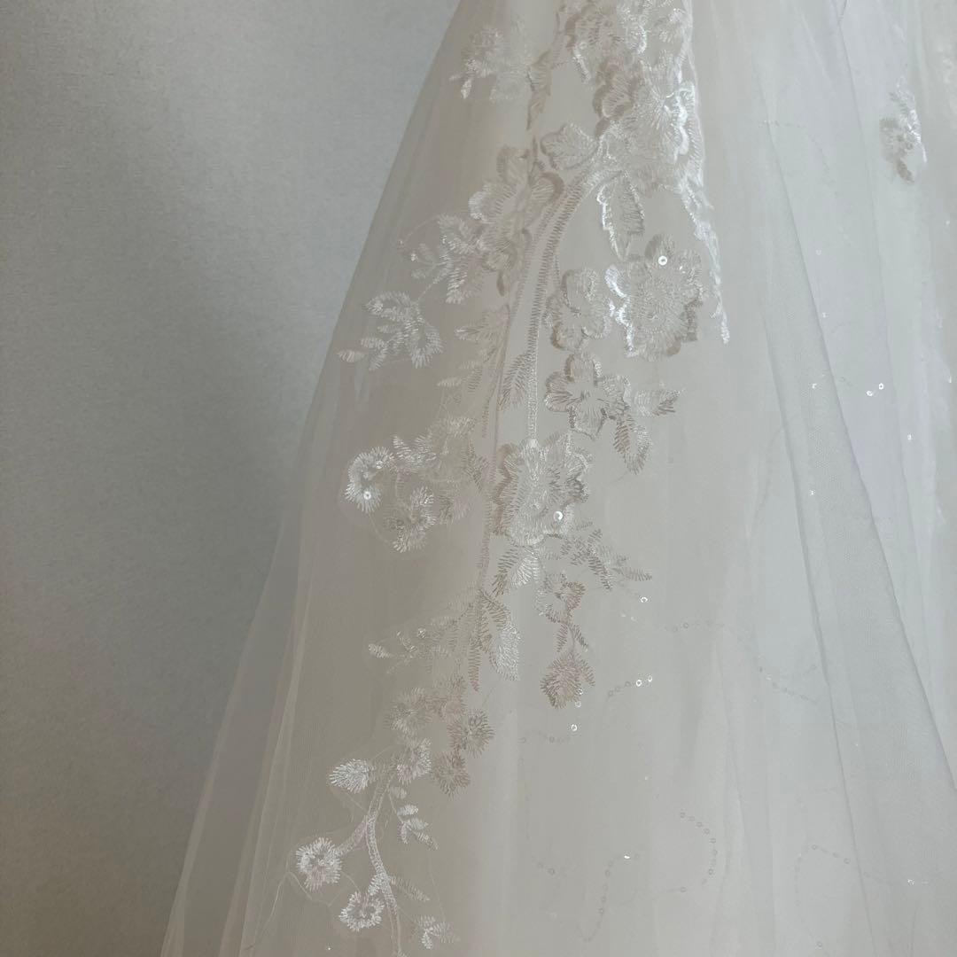 【美品】オフショルダーウェディングドレス