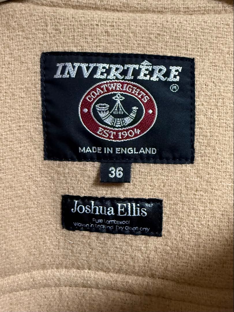 極美品 インバーティア ジョシュアエリス キャメル 36 英国製