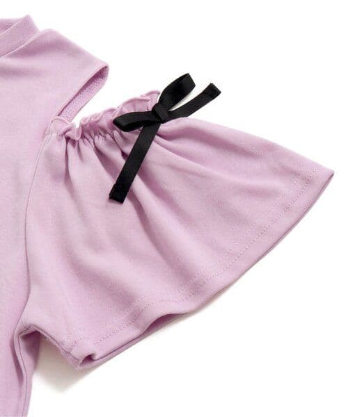 まま－る◆新品 アルジ－◆接触冷感 肩あきりぼんワンピース 130