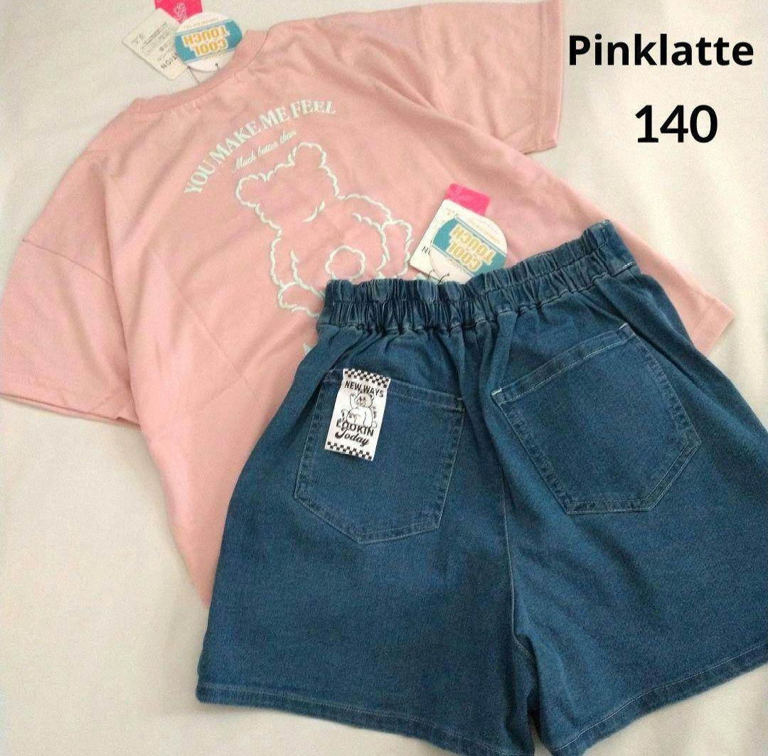 まま－る◆新品 アルジ－◆接触冷感 肩あきりぼんワンピース 130