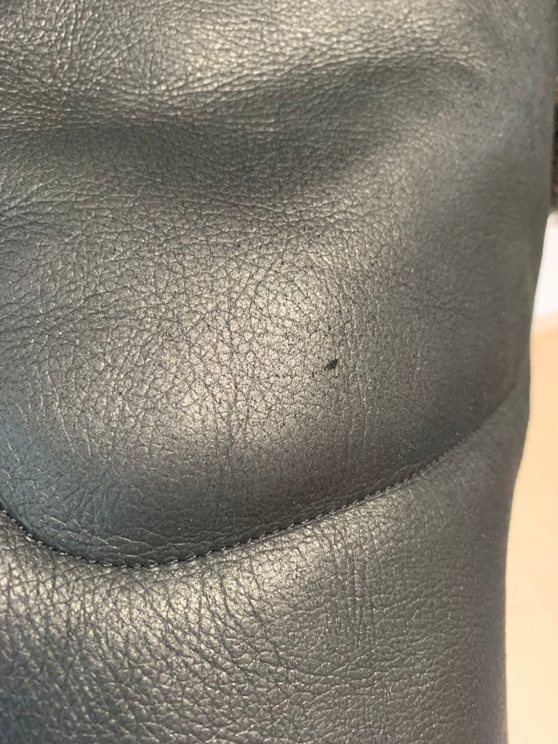 ダックス リアルムートン ロングコート ブラック 48 羊革 本革