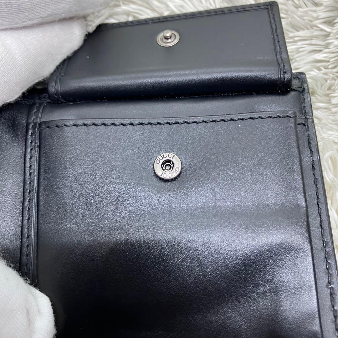 極美品✨GUCCI キングスネーク GGスプリーム 二つ折り財布 GG柄
