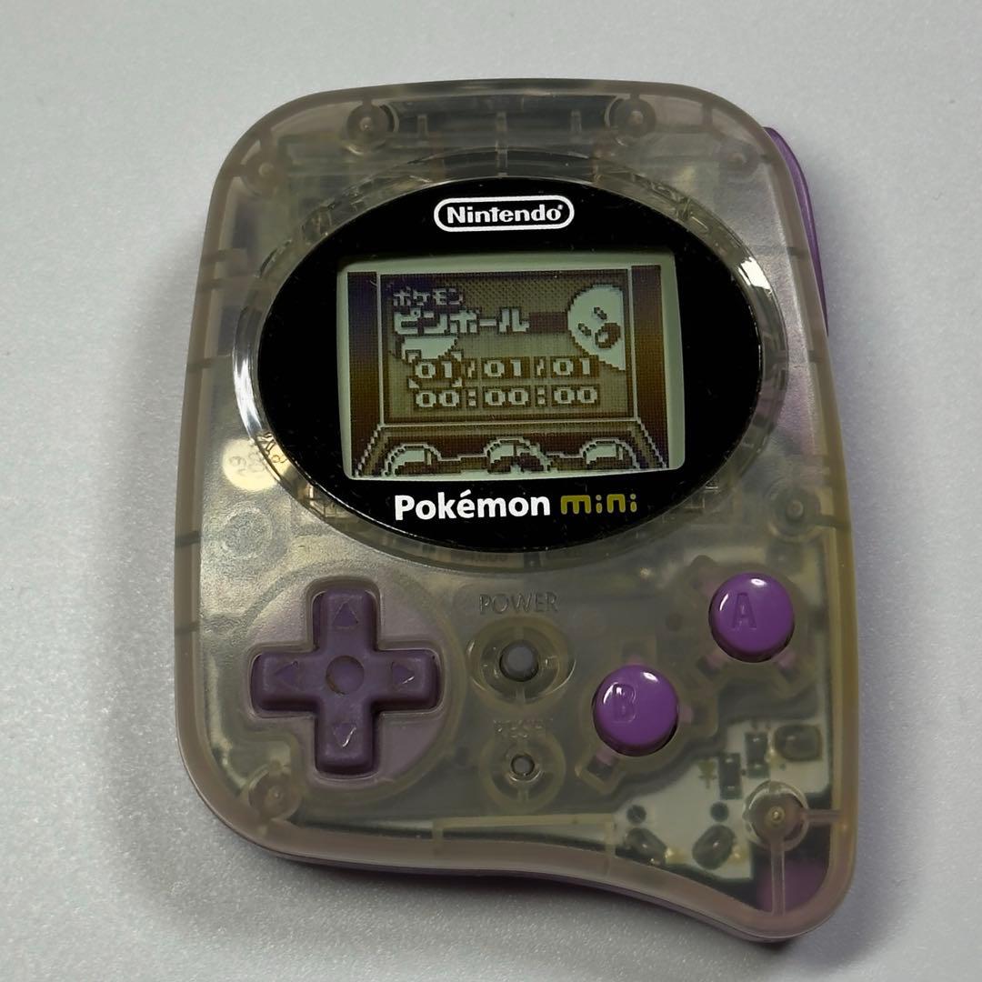 ハ*マ様 Pokémon mini 【ムチュール パープル】本体&ゲームカートリ