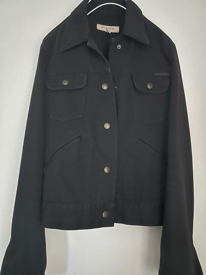 SEE BY CHLOÉ ブラックジャケット　Gジャン　デニム